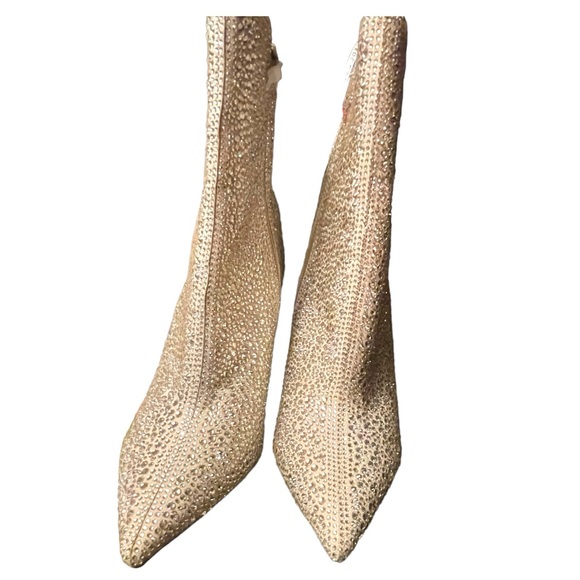 Gianni Bini ZELLER Rhinestones Embellished Block Heel Booties - Picture 5 of 10